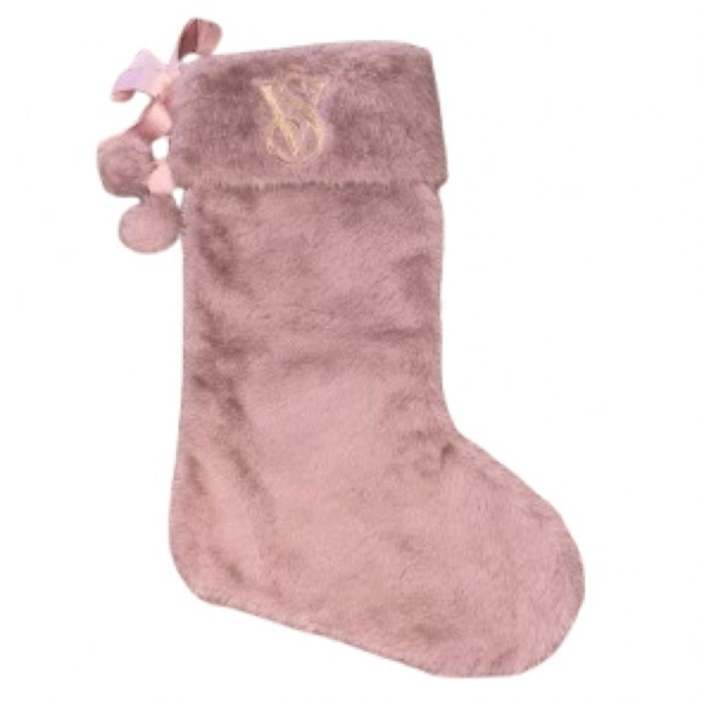 Victoria's Secret Blush Faux Fur Stocking
